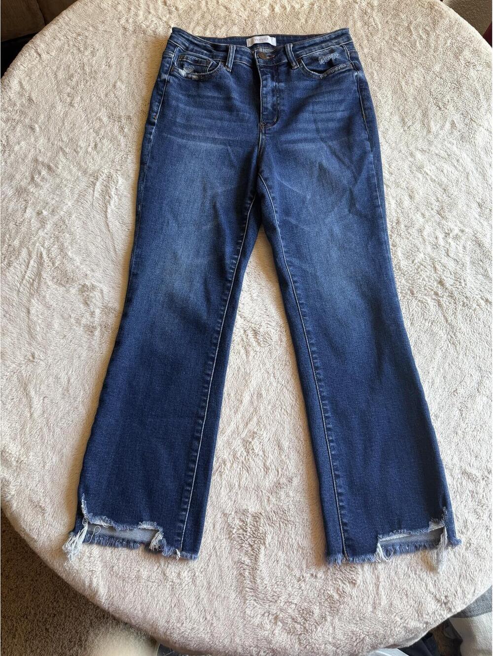 Vervet Women's‎ Blue Frayed Hem Jeans SZ 28